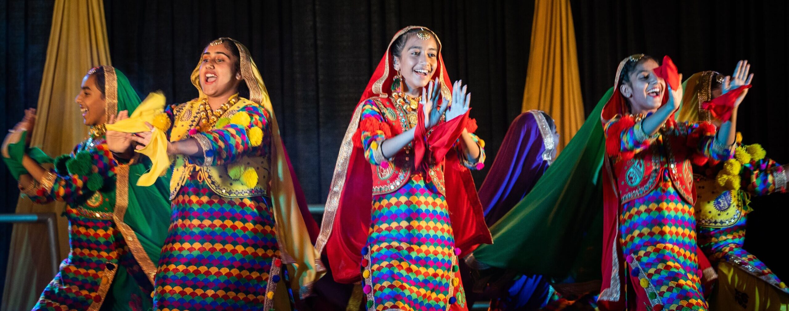 Punjab dancers performing on stage