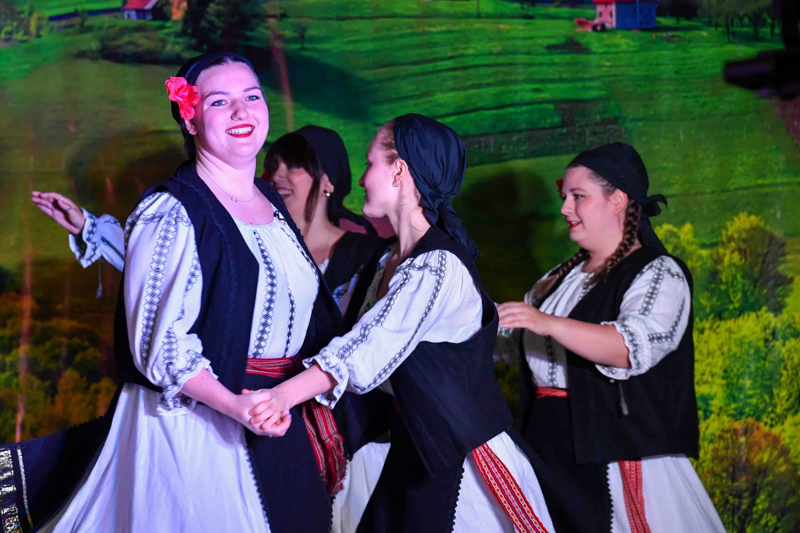 Romanian dancers performing